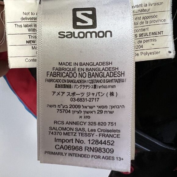 Salomon Blue AdvancedSkin Dry 10K Hooded Snowboard Jacket - Picture 7 of 9